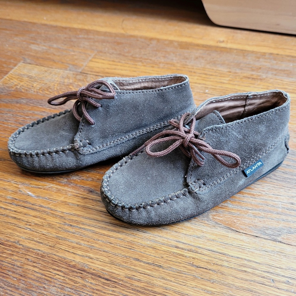 Atlanta Mocassin Boys suede moccasins